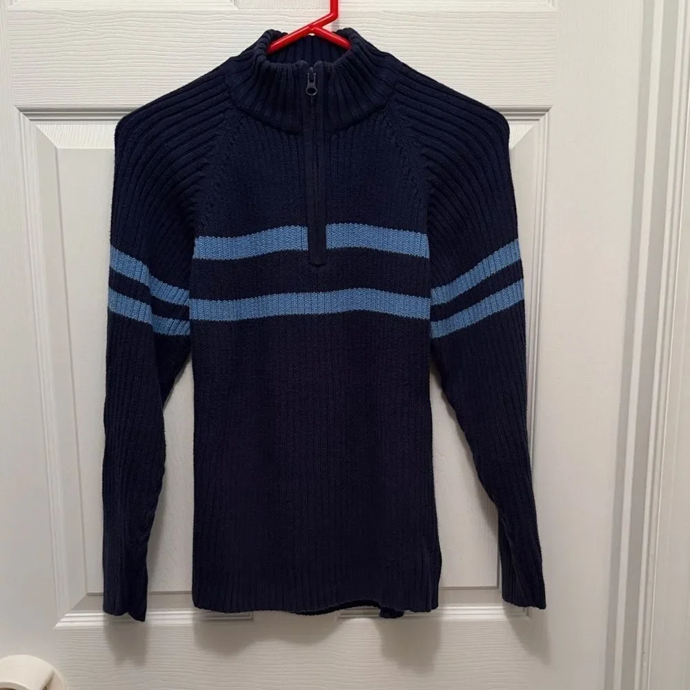 GAP Kids Navy and Blue Striped Sweater Youth Kids Size XL (12).